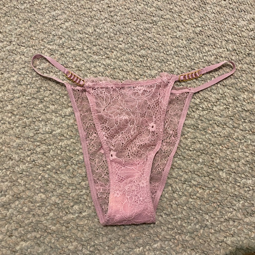 VS brazilian cut panty with gold hardware